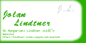 jolan lindtner business card